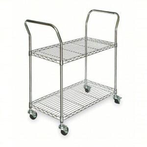 DESCRIPTION: (1) ROUND POST CART BRAND/MODEL: PRODUCT NUMBER #5TPA1 INFORMATION: WIRE SHELVES, 350 LB CAPACITY RETAIL$: $158.20 EA QTY: 1