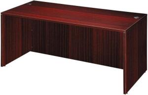 66" X 24" X 29.5" CREDENZA SHELL- MAHOGANY