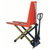 DESCRIPTION: (1) MANUAL HIGH LIFT PALLET JACK BRAND/MODEL: DAYTON #11K278 INFORMATION: RED. 3000 LB CAPACITY SIZE: 31-1/2" LIFTING HEIGHT X 65" H X 67