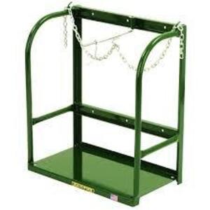 DESCRIPTION: (1) STATIONARY CYLINDER HOLDER BRAND/MODEL: SAFT CARTS INFORMATION: GREEN, STEEL SIZE: 25.5" W X 29" H RETAIL$: $330.99 EA QTY: 1