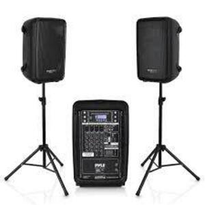 DESCRIPTION: (1) STAND UP SPEAKER BRAND/MODEL: PYLE #PPHP159WMU INFORMATION: BLACK RETAIL$: $253.30 EA QTY: 1