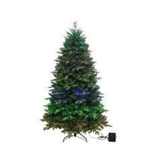 DESCRIPTION: (1) ARTIFICIAL CHRISTMAS TREE BRAND/MODEL: HOLIDAY TIME INFORMATION: FIR, COLOR CHANGING, PRE-LIT SIZE: 7.5' RETAIL$: $119.00 EA QTY: 1