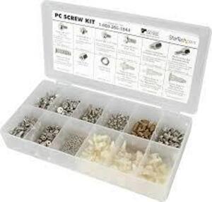 DESCRIPTION: (3) DELUXE ASSORTED SCREW KITS BRAND/MODEL: STARTECH #PCSREWKIT RETAIL$: $52.99 EA QTY: 3