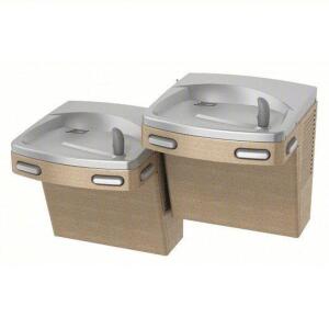 DESCRIPTION: (1) TWO LEVEL DRINKING FOUNTAIN, WALL MOUNTED BRAND/MODEL: OASIS #46KL47 INFORMATION: REFRIGERATED, TAN, NON-FILTERED RETAIL$: $1205.70 E