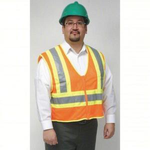 DESCRIPTION: (1) CASE OF (50) HIGH VIS VEST BRAND/MODEL: CONDOR #4CWD3 SIZE: ORANGE 4XL RETAIL$: $47.82 EA QTY: 1