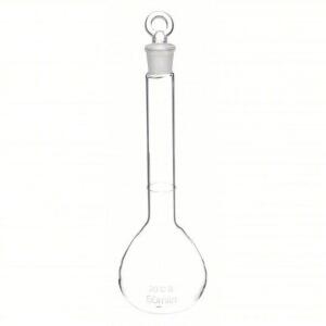 DESCRIPTION: (24) VOLUMETRIC FLASK BRAND/MODEL: PRODUCT NUMBER #5PRZ6 INFORMATION: GLASS, 50 ML CAPACITY - ML, 1.7 FL OZ CAPACITY - OZ, INCLUDES CLOSU