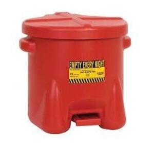 DESCRIPTION: (1) COMBUSTIBLE WASTE CONTAINER BRAND/MODEL: EAGLE INFORMATION: RED, PLASTIC SIZE: 10 GALLON RETAIL$: $142.00 EA QTY: 1