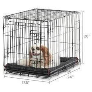 DESCRIPTION: (1) SINGLE DOOR KENNEL BRAND/MODEL: VIBRANT LIFE #34968 SIZE: 18" RETAIL$: $25.00 EA QTY: 1