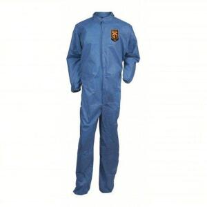 DESCRIPTION: (1) CASE OF (20) COLLARD COVERALLS BRAND/MODEL: KLEENGUARD #4WYG2 INFORMATION: BLUE SIZE: 4XL, SMMMS, Elastic Wrist, Elastic Ankle, Blue,