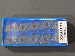 DESCRIPTION: (40) CARBIDE TURNING INSERT BRAND/MODEL: KYOCERA DNGG 432 DP RETAIL$: $610.20 QTY: 40