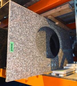 SINGLE SINK GRANITE VANITY TOP