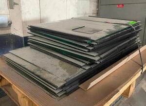 LARGE GROUP OF ASSORTED GLASS PANELS