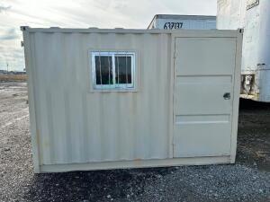 12' SHIPPING CONTAINER / JOBSITE OFFICE.