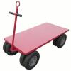 DESCRIPTION: (1) TOWABLE WAGON TRUCK WITH FLUSH METAL DECK BRAND/MODEL: DAYTON #26Y485 INFORMATION: RED SIZE: 2500 LB CAPACITY RETAIL$: $841.79 EA QTY