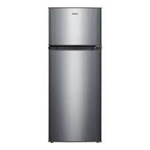 DESCRIPTION: (1) TWO DOOR MINI FRIDGE WITH FREEZER BRAND/MODEL: GALANZ #GL46TS5E INFORMATION: STAINLESS STEEL SIZE: 4.6 CU FT RETAIL$: $299.99 EA QTY: