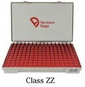 DESCRIPTION: (1) PIN GAGE SET BRAND/MODEL: VERMONT GAGE/101100500 INFORMATION: CLASS ZZ/250, MUST COME INTO INSPECT SIZE: .501" TO 0.625" RETAIL$: $22