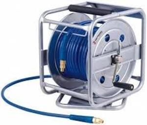 DESCRIPTION: (1) HOSE REEL WITH HOSE BRAND/MODEL: PRO-SOURCE #2840031021PRO INFORMATION: BLUE HOSE SIZE: 3/8" X 100' RETAIL$: $123.33 EA QTY: 1