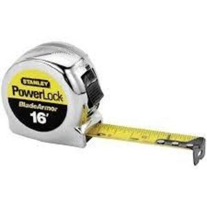 DESCRIPTION: (4) TAPE MEASURES WITH MICRO POWERLOCK BRAND/MODEL: STANLEY #33-516 SIZE: 16' X 1" RETAIL$: $32.98 EA QTY: 4