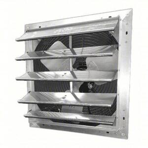 DESCRIPTION: (1) SHUTTER MOUNT EXHAUST FAN BRAND/MODEL: DAYTON #484X40 SIZE: 18" BLADE RETAIL$: $252.61 QTY: 1