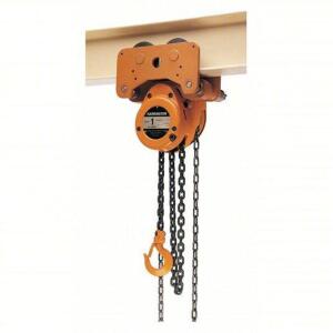 DESCRIPTION: (1) CHAIN HOIST BRAND/MODEL: HARRINGTON #45NV54 INFORMATION: ORANGE SIZE: 72 LB PULL TO LIFT RATED LOAD RETAIL$: $1567.20 EA QTY: 1