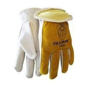 DESCRIPTION: (12) PAIRS OF WORK GLOVES BRAND/MODEL: TILLMAN #1454S INFORMATION: TOP GRAIN / SPLIT COWHIDE, KEVLAR LINED SIZE: SMALL RETAIL$: $18.99 EA