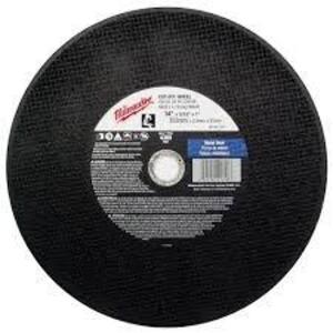 DESCRIPTION: (10) CUT OFF WHEELS BRAND/MODEL: MILWAUKEE #49-94-1280 SIZE: 12" X 1/8" X 20 MM RETAIL$: $4.99 EA QTY: 10