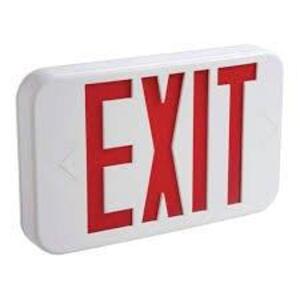 DESCRIPTION: (3) THERMOPLASTIC EXIT SIGN BRAND/MODEL: ALL-PRO #APX INFORMATION: WHITE RETAIL$: $50.00 EA QTY: 3