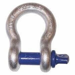 DESCRIPTION: (4) ANCHOR SHACKLE BRAND/MODEL: ZERO SELECT #8064005 SIZE: Anchor Shackle, 19,000 lb Working Load Limit, Alloy Steel, RETAIL$: $45.00 EA