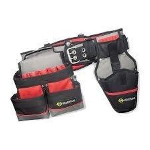 DESCRIPTION: (1) PROFESSIONAL TOOLBELT SET BRAND/MODEL: MAGMA #MA2735 INFORMATION: BLACK WITH RED RETAIL$: $55.96 EA QTY: 1