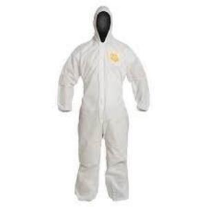 DESCRIPTION: (1) CASE OF (25) DISPOSABLE COVERALLS BRAND/MODEL: DUPONT PROSHIELD INFORMATION: WHITE SIZE: XL RETAIL$: $80.00 EA QTY: 1