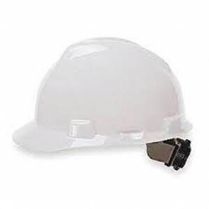 DESCRIPTION: (1) CASE OF (10) HARD HATS BRAND/MODEL: V-GARD #58JX99 INFORMATION: WHITE RETAIL$: $37.55 PER HARD HAT QTY: 1