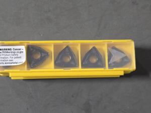 DESCRIPTION: (10) CARBIDE TURNING INSERTS BRAND/MODEL: KENNAMETAL WNMG433MN KCP25 RETAIL$: $230.20 QTY: 10