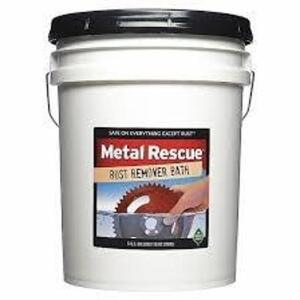 DESCRIPTION: (1) RUST REMOVER BRAND/MODEL: METAL RESCUE #20FX73 INFORMATION: LIQUID, READY TO USE SIZE: 5 GAL RETAIL$: $190.95 EA QTY: 1