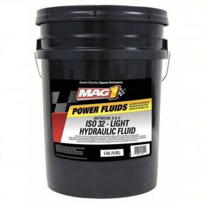 DESCRIPTION: (1) HYDRAULIC OIL BRAND/MODEL: MAG 1 #43Y921 SIZE: 5 GALLON RETAIL$: $111.97 EA QTY: 1