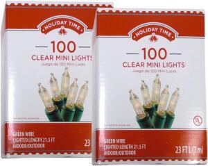 DESCRIPTION: (6) SETS OF HOLIDAY LIGHTS INFORMATION: CLEAR & GREEN RETAIL$: $13.99/EA QTY: 6