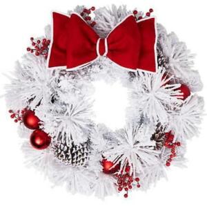 DESCRIPTION: (1) HOLIDAY WREATH QTY: 1