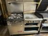 FRANKLIN CHEF FOUR BURNER RANGE W/ 24" GRIDDLE. - 2