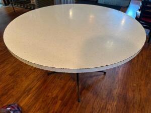 48" ROUND MID CENTURY MODERN RESTAURANT TABLE