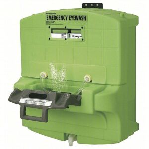 DESCRIPTION: (1) PURE FLOW EMERGENCY EYE WASH STATION BRAND/MODEL: HONEYWELL #6JD83 INFORMATION: GREEN, GRAVITY-FED, 7 GAL CAP, EYES, SALINE CONCENTRA