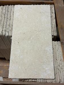 (216) - SQ. FT. OF IVORY LIGHT TRAVERTINE PREMIUM GRADE TILE