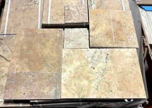 454 SQFT. OF NOCE TRAVERTINE BRUSHED TILE