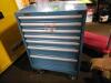 DESCRIPTION: (1) TOOL BOX CABINETBRAND/MODEL: LISTAINFORMATION: BLUISH GREY, 7 DRAWERSIZE: APPROX 22 1/2" X 28 1/4" X 41 1/2"RETAIL$: $2835.99 EAQTY: 1 - 2