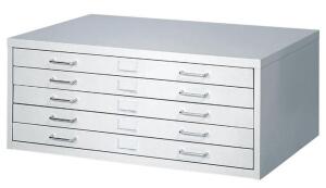 DESCRIPTION: (2) STEEL FLAT FILE BRAND/MODEL: MAYLINE/C-FILE INFORMATION: MINOR CONDITION, MUST COME INTO INSPECT/GRAY/5-DRAWERS RETAIL$: $1318/EA SIZ