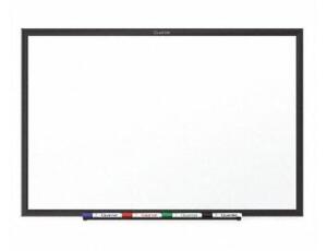 DESCRIPTION: (1) DRY ERASE BOARD BRAND/MODEL: QUARTET/S535B INFORMATION: BLACK FRAME/GLOSS-FINISH/WHITE/MUST COME INTO INSPECT RETAIL$: 203.23 SIZE: 3