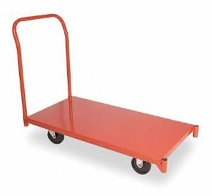 DESCRIPTION: (1) GENERAL PURPOSE PLATFORM TRUCK BRAND/MODEL: GRAINGER/3BE80 INFORMATION: RED/LOAD CAPACITY: 2,500 LBS RETAIL$: 601.41 SIZE: 60" X 30"