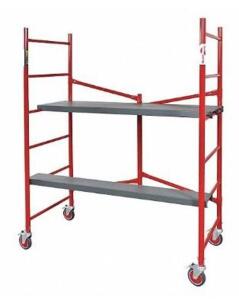 DESCRIPTION: (1) PORTABLE SCAFFOLD BRAND/MODEL: METALTECH/I-BM6S INFORMATION: LOAD CAPACITY: 1,000 LBS/RED RETAIL$: 534.58 SIZE: 6'H X 72"W X 30"D QTY