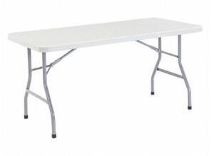 DESCRIPTION: (1) FOLDING TABLE BRAND/MODEL: NATIONAL PUBLIC SEATING/BT-3060 INFORMATION: SPECKLED GRAY/LOAD RATING: 1000 LBS RETAIL$: 112.78 SIZE: 60"