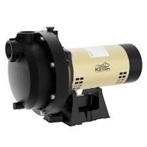 DESCRIPTION: (1) SPRINKLER PUMP BRAND/MODEL: K2 PUMPS #IRP15001K SIZE: 1-1/2 HORSEPOWER RETAIL$: $250.99 EA QTY: 1