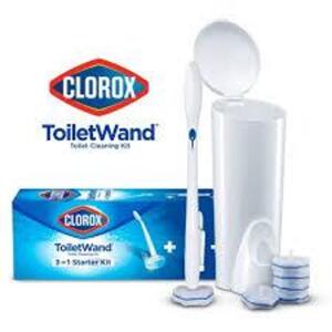 DESCRIPTION: (1) TOILET WAND WITH CLEANING PADS BRAND/MODEL: CLOROX RETAIL$: $11.99 EA QTY: 1