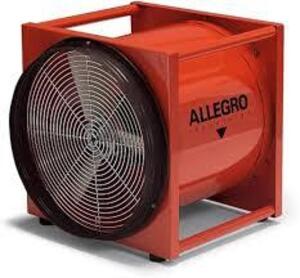 DESCRIPTION: (1) METAL DC BLOWER BRAND/MODEL: ALLEGRO #9515-DC INFORMATION: ORANGE RETAIL$: $1365.04 EA QTY: 1